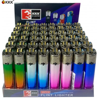 Зажигалки кремниевые градиент KKK Lighter 