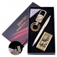 Подарочный набор Волк Ручка / Зажигалка / Брелок ST-5819