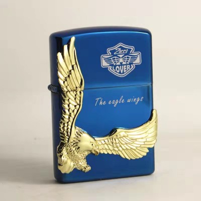 Запальничка бензинова ZORRO LOVER Eagle Wings gold HL-307