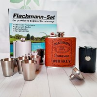 Подарочный набор фляга Jack Daniel’s с рюмками QK-1-4 Подарочный набор фляга Jack Daniel’s с рюмками QK-1-4