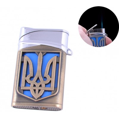 Зажигалка карманная Герб Украины (турбо пламя) №4112-1