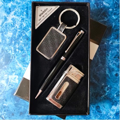 Подарочный набор Aladdin (турбо зажигалка + ручка + брелок) D737 Подарочный набор Aladdin (турбо зажигалка + ручка + брелок) D737