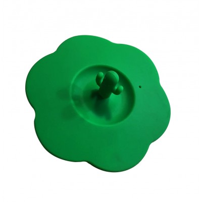 Крышка силиконовая для чашки зеленый Кактус