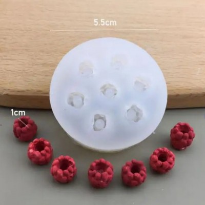 Силиконовый молд Малина  из 7-ми