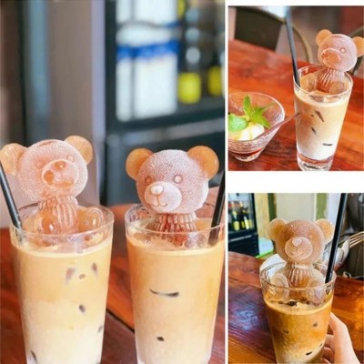 Форма силиконовая для льда Мишка большой 1 шт