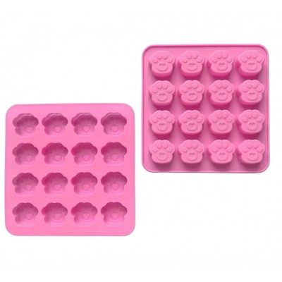 Форма силиконовая для евродесертов Котяча лапка 16 шт Форма силиконовая для евродесертов Котяча лапка 16 шт