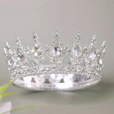 Декор для торта Корона D12 серебро Декор для торта Корона D12 серебро