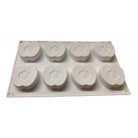 Форма силиконовая для выпечки Еврояблоко из 8 шт