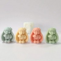 Форма силиконовая молд Зайка с сердечком Форма силиконовая молд Зайка с сердечком