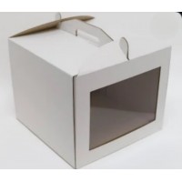 Коробка для торта 300*300*250 мм с окошком