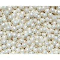 Кульки цукрові білі перпамутрові D=10 мм 50 г