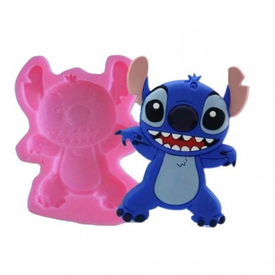 Молд Стич 9×7 см — силиконовая форма для мастики, шоколада, мыла, тортов, декора