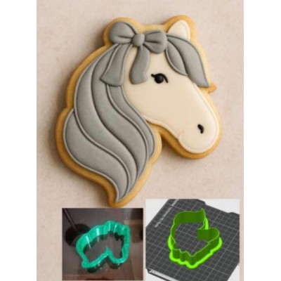 Вырубка для печенья и пряников Голова Коняки №2 Вырубка для печенья и пряников Голова Коняки №2