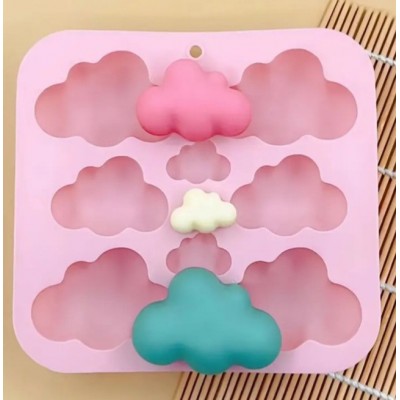 Форма силиконовая для льда и конфет Облака из 8 шт Форма силиконовая для льда и конфет Облака из 8 шт