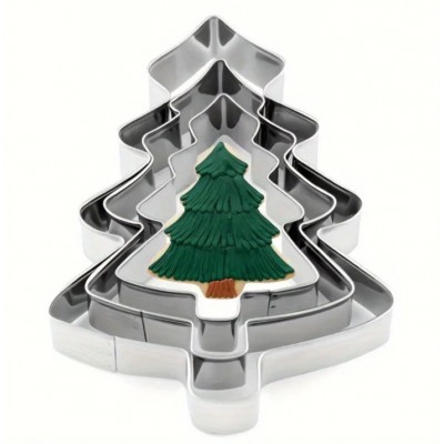 Вырубка для печенья и пряников Елка из 3-х шт. набор Вырубка для печенья и пряников Елка из 3-х шт. набор