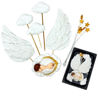 Набір кондитерських цукрових прикрас для хрещення 