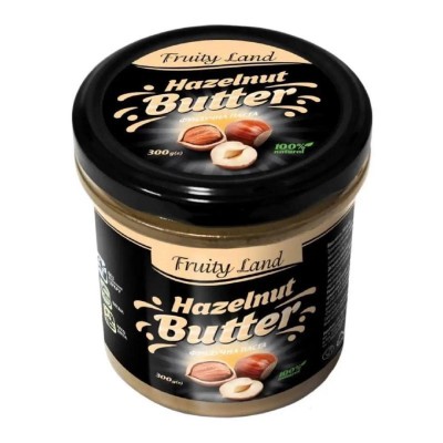 Фундучна паста 100% Fruityland натуральна без добавок 300г