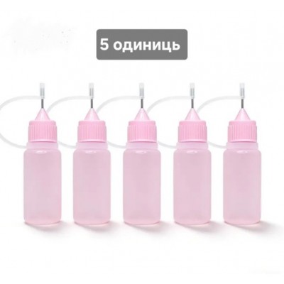 Набор кондитерских бутылочек для глазури из 5-ти шт по 10 млмл Набор кондитерских бутылочек для глазури из 5-ти шт по 10 млмл