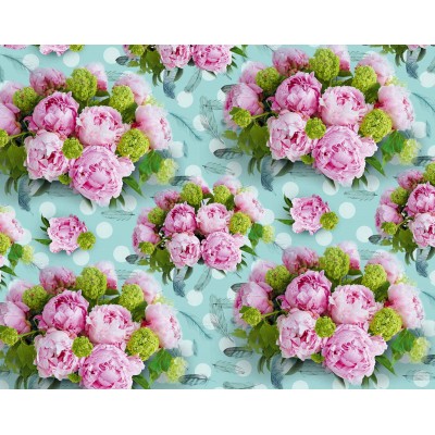 Бумага упаковочная мелованная 80г 10 листов  100 х 70см Розовый Unison (PVM10-220)