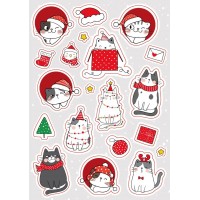 Наклейка новогодняя А5 