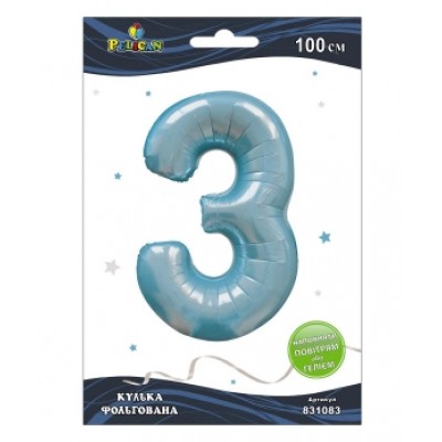 Цифра фольгированная Pelican 