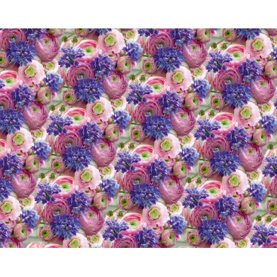 Бумага упаковочная мелованная 80г 10 листов  100 х 70см Разноцветный Unison (PVM10-211)