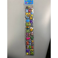 Наклейки 37 х 6см, 25шт/уп Разноцветный Unison (HC-27)