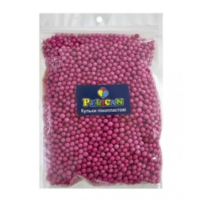 Пенопластовые шарики диаметр 4-6мм цвет марсел, 250мл Розовый Pelican (886120)
