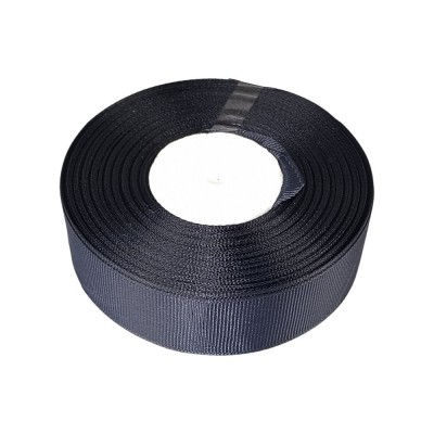 Репсовая лента 2,5см* 23 м графитовая (D00225-A3-242)