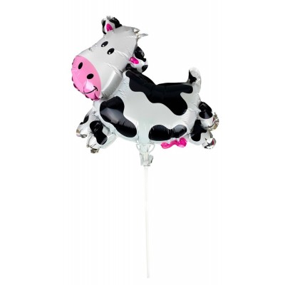 Шарик надувной фольгированный mini Myler, Корова + палка пластиковая 30см (BP10840/MN020) Шарик надувной фольгированный mini Myler, Корова + палка пластиковая 30см (BP10840/MN020)