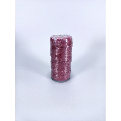 Бечевка декоративная 2мм х 100м 80г бордо Красный Unison (D02901 -burgundy)