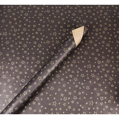 Бумага упаковочная крафт-двосторонний 0,7 х 7 м Черный Unison (Пт 874.3)