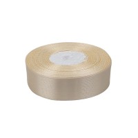 Атласная лента 2,5см x 33м Бежевый Unison (LA2533-08)