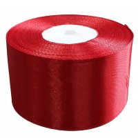 Атласная лента 4см (±5мм) x 33м Красный Marill (LA4033-26)