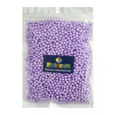 Пенопластовые шарики диаметр 4-6мм лавандовые, 250мл Фиолетовый Pelican (886121)