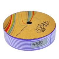 Лента декоративная полосатая 28мм х 25м фиолет (R.HJSD   violet)