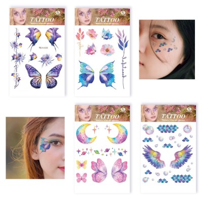 Наклейки тату, 11 х 16см, цветные (TS-003) Наклейки тату, 11 х 16см, цветные (TS-003)