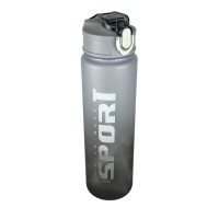 Бутылочка для воды 750мл с трубочкой, матовая (91356-7)