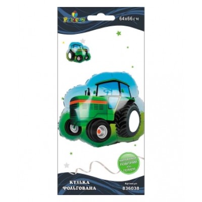Шарик фольгированный Pelican, трактор зеленый, 66см Разноцветный Pelican (836038)