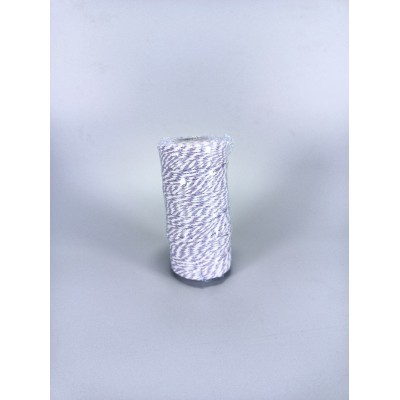 Бечевка декоративная 2мм х 100м 80г бело-сиреневая Фиолетовый Unison (D02901 -Lilac white)