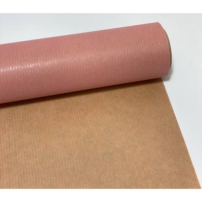 Бумага упаковочная крафт-двосторонний 0,7 х 7м Розовый Unison (Пт 475.33)