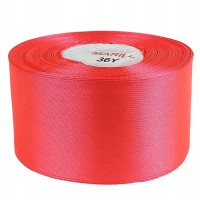 Атласная лента 5см (±5мм) x 33м Красный Marill (LA5033-23)