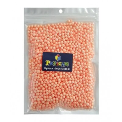 Пенопластовые шарики диаметр 4-6мм макарун оранжевый, 250мл Оранжевый Pelican (886117)