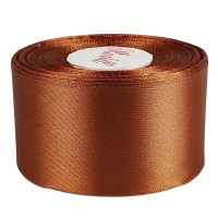 Атласная лента 4см (±5мм) x 33м Коричневый Marill (LA4033-158)