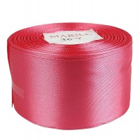 Атласная лента 4см (±5мм) x 33м Розовый Marill (LA4033-65)