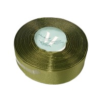 Репсовая лента 2,5см* 23 м болотного цвета (D00225-А3-247)