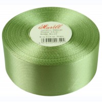 Атласная лента 4см (±5мм) x 33м Зеленый Marill (LA4033-159)