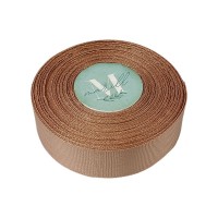 Репсовая лента 2,5см* 23 м светло-коричневая (D00225-204)