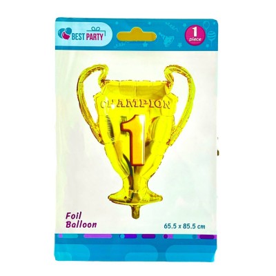 Шарик надувной фольгированный 65,5 х 85,5см Кубок (BP10863(A0466)) Шарик надувной фольгированный 65,5 х 85,5см Кубок (BP10863(A0466))