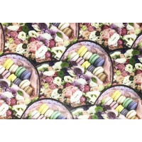 Бумага упаковочная мелованная 80г 10 листов  100 х 70см Бежевый Unison (PVM10-52)